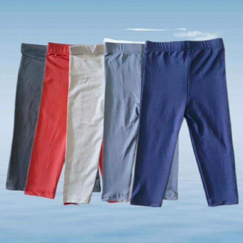 Celana Legging Panjang polos anak 9 - 12 tahun bahan  Spandek Premium / celana  panjang