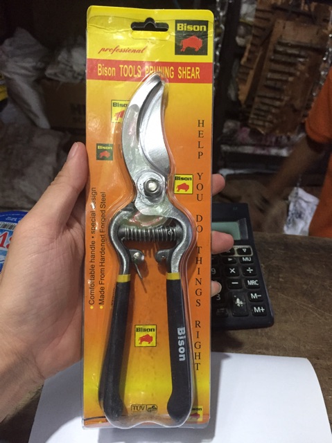 Gunting Stek Batang Dahan Pohon Bison Stainlesa Steel Pruning Shears