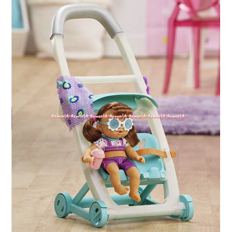 Littles Baby Alive Stroller Push and Kick Little Lucy Boneka Baby