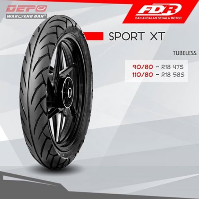 Ban fdr sport xt ring 18 ukuran 110/80