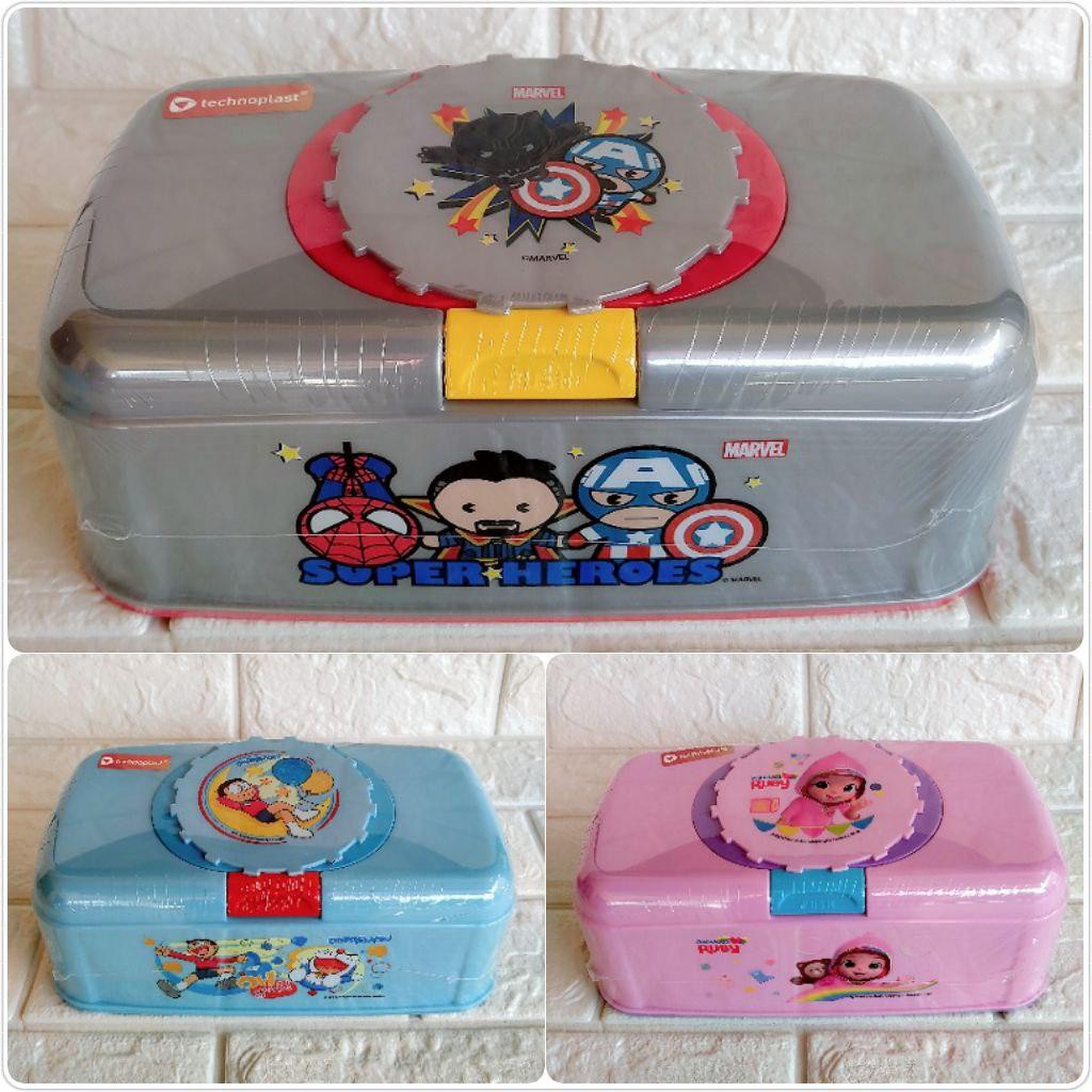 Tempat Tissue Kartun Lucu Kotak Tissue Kotak Tisu Tisue Tempat Tisu Box Plastik Technoplast Original