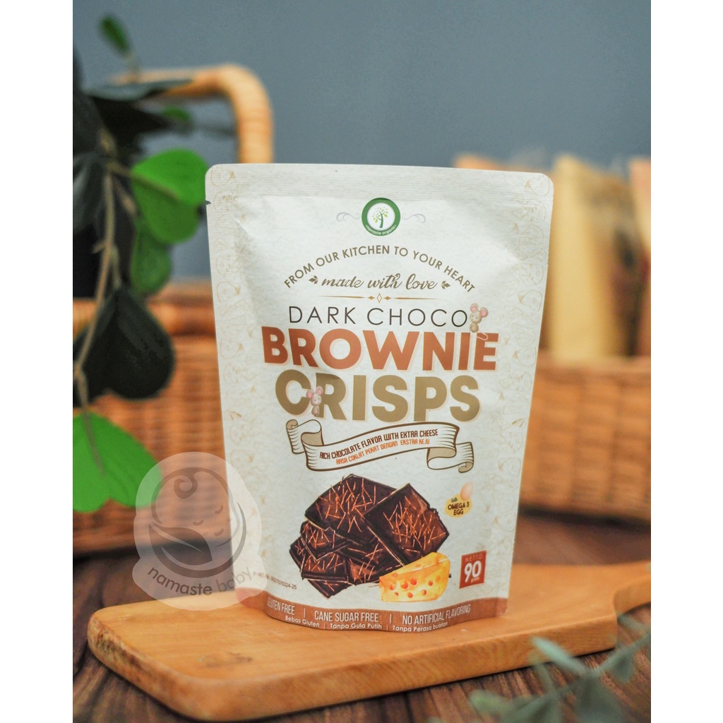 

DARK CHOCO BROWNIE CRISPS - WITH EXTRA CHEESE 90GR