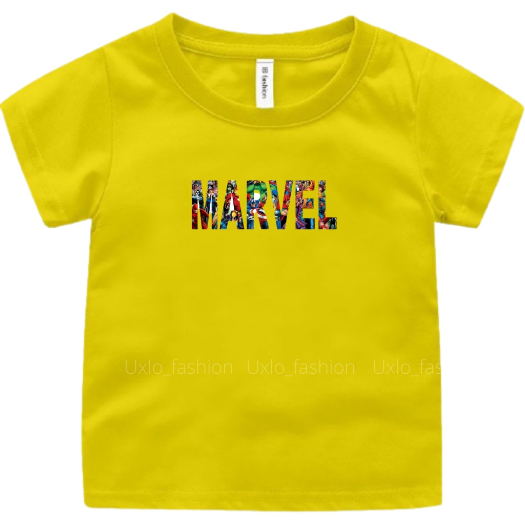 KAOS ANAK LAKI LAKI DAN PEREMPUAN SUPERHERO MARVEL IDEAL USIA 2 SAMPAI 9 TAHUN UXLO FASHION