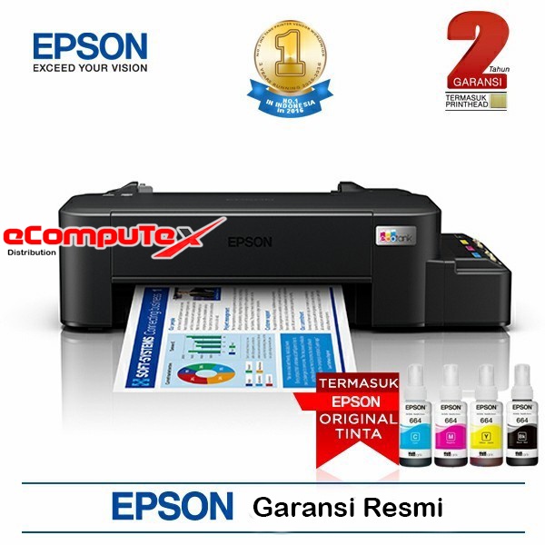 PRINTER EPSON L121/ PRINTER EPSON L 121 PENGGANTI L120 A4 PRINT GARANSI RESMI