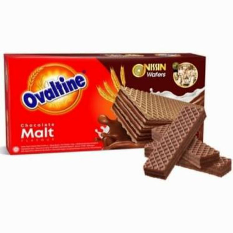 

wafer nissin ovaltine chocomalt 150gr box~Marketkuu