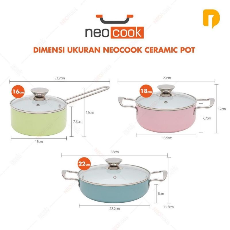 set panci ceramic korea kekinian