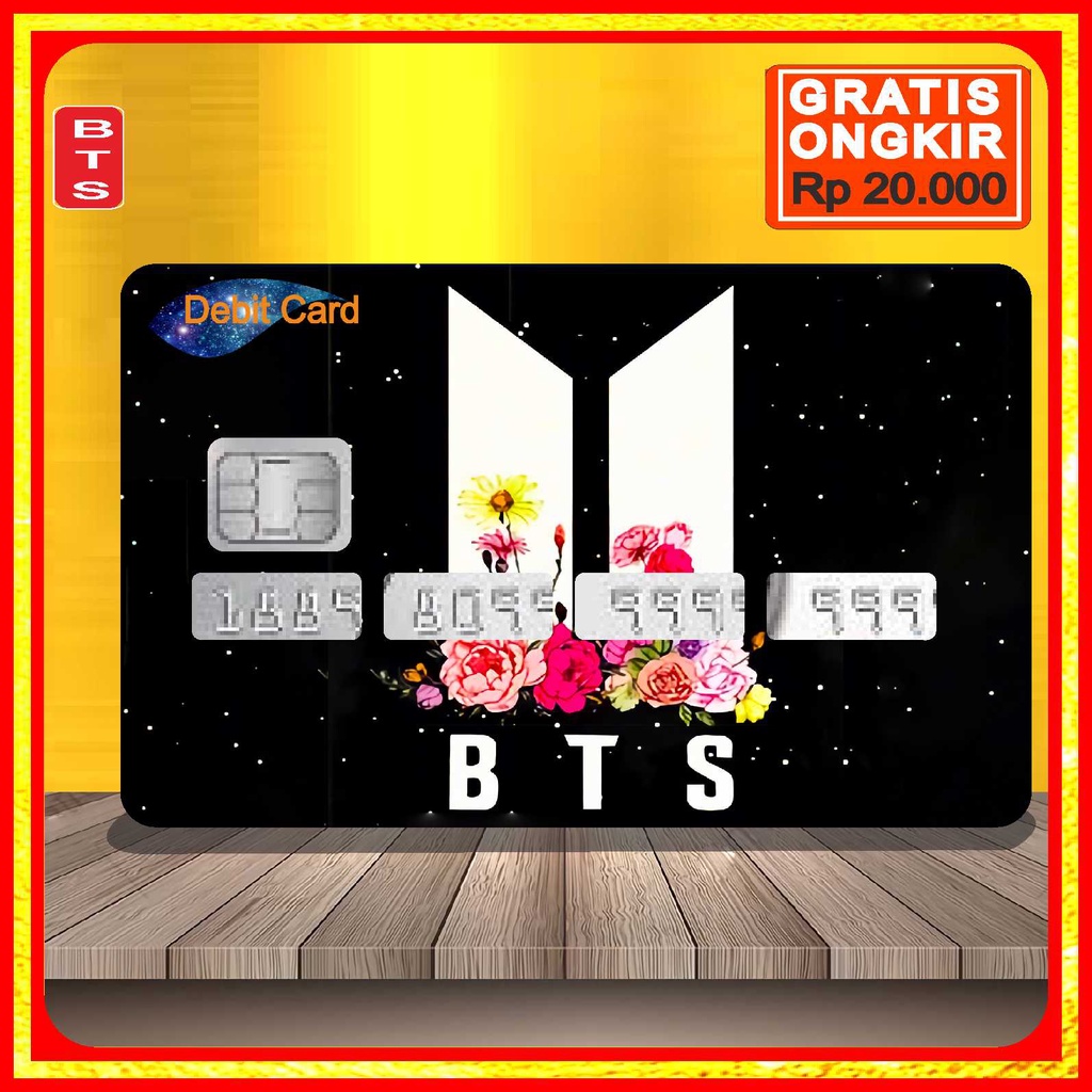 

Stiker Skin Kartu atm Card Bts Kpop
