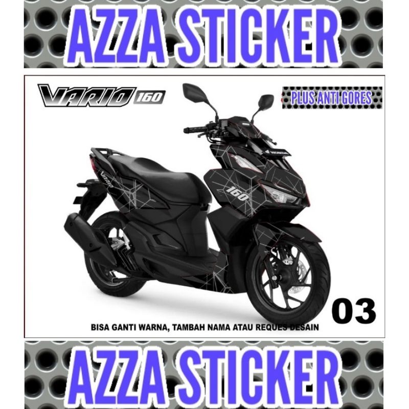Stiker Dekal Vario 160  Decal Motor Vario 160 Full body Sticker Decal Motor Vario 160 Dekal Motor Va