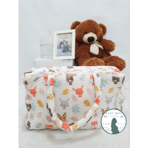 Tas Bayi Besar Sleting / Bisa Untuk Jalan - Jalan / Diaper Bag / Hospital Bag