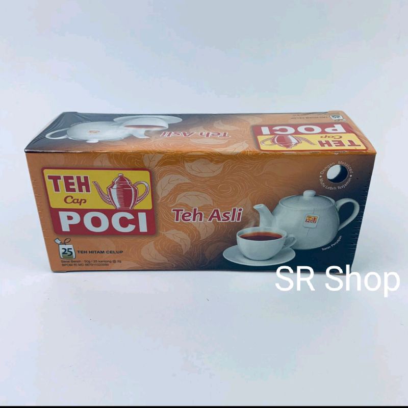 Jual Teh Cap Poci Teh Hitam Celup 50gr Isi 25cup Shopee Indonesia 9149