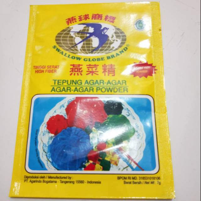 

Agar Agar Swallow Globe Brand