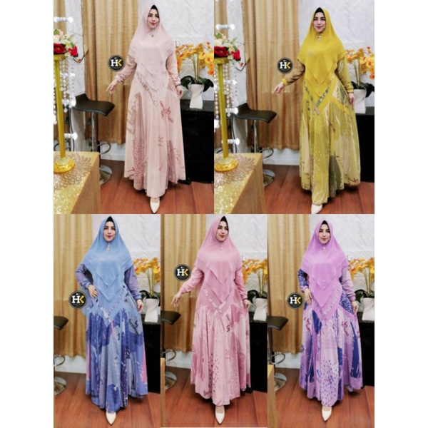 JAMAIKA SYAR'I PRINTING HK THE SERIES BY HK Dermawan ORI Gamis Kekinian Terlaris Original Termurah B