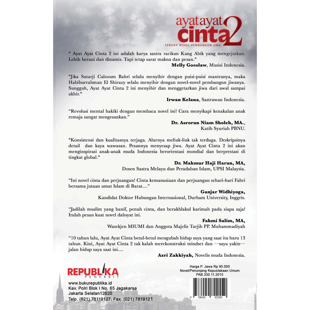 Novel Ayat Ayat Cinta 2 Original Shopee Indonesia