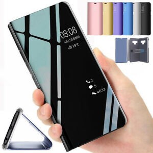 OPPO A95 4G Reno 6 4G / RENO 6 5G OPPO A16 2021 A54 A74 4G 5G REAL ME 8 PRO C20 C21 C25 Clear View Flip Mirror Cover Wallet Case Casing Standing