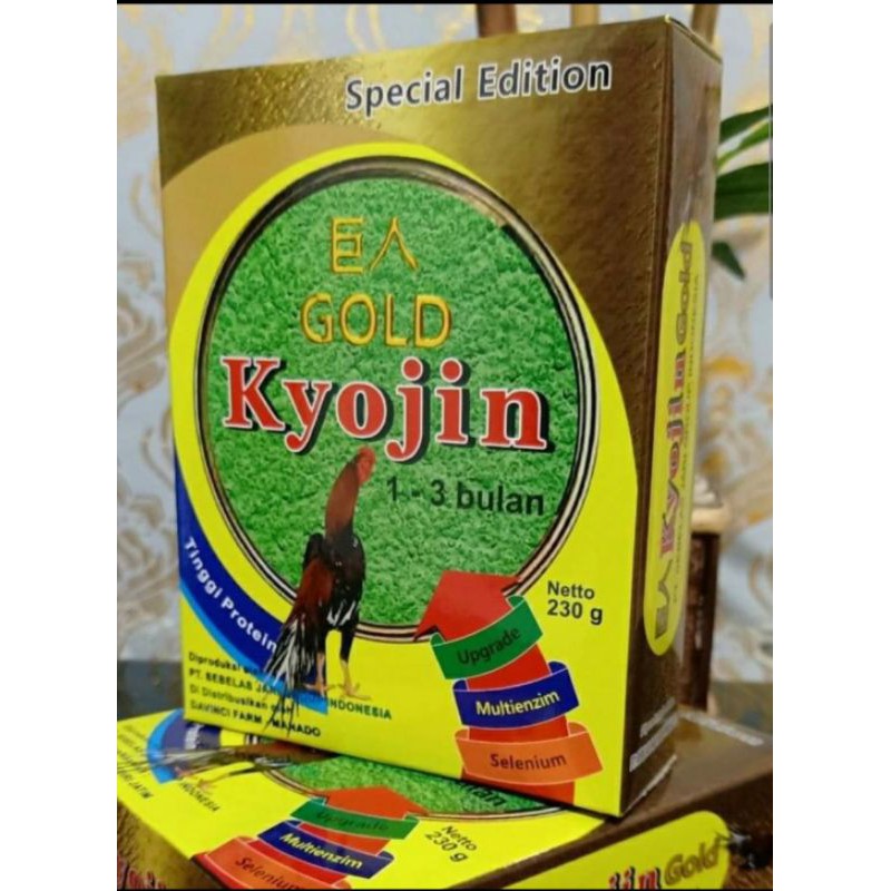 kyojin gold pakan ayam 230gr kyojin special edition pakan ayam raksasa anak ayam remaja hasil telur bagus