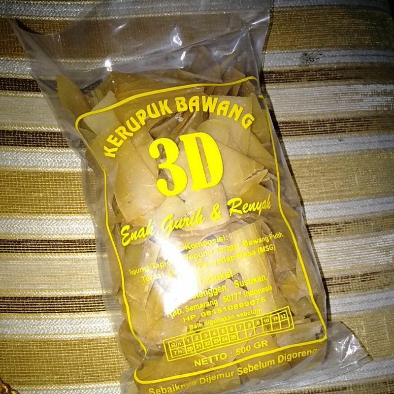 

Kerupuk Bawang 3D 450gr