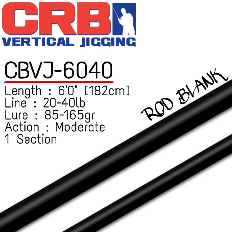 MUDHOLE BLANK Custom Rod Vertical Jigging CBVJ-6040 (Pack Pvc)
