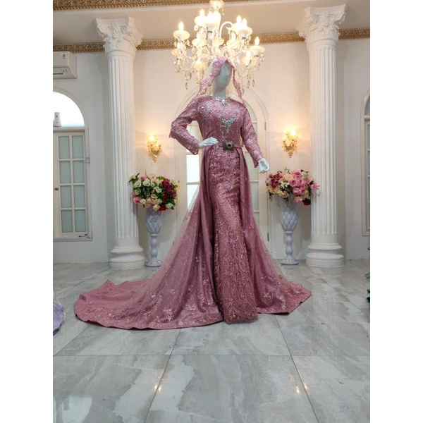 JUMBO SLIM DRES JUMBO/GAUN PENGANTIN  JUMBO SLIM  BEREREKOR XXL//GAUN UKURAN BESAR//GAUN WEDDING