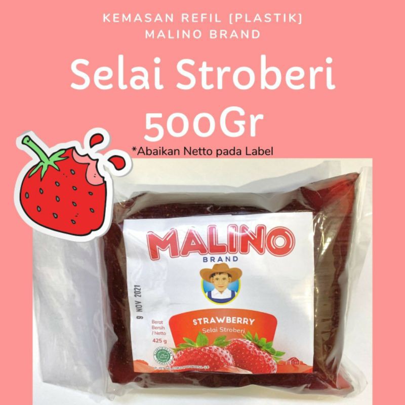 

Malino Brand Selai Stroberi Kemasan Refill 500 gram