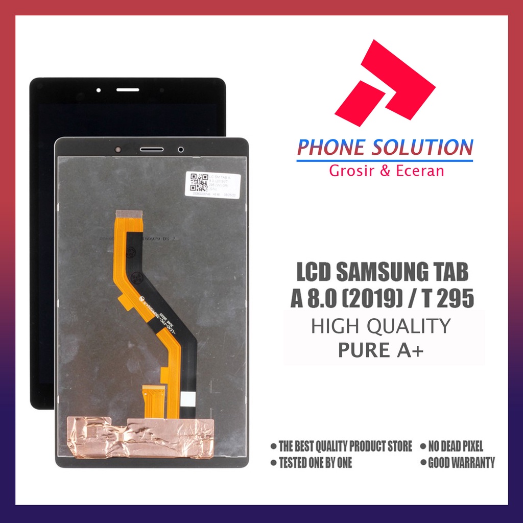 LCD Samsung Tab A8.0 / LCD Samsung Tab T295 2019 Fullset Touchscreen // Supplier LCD Samsung - Garansi 1 Bulan