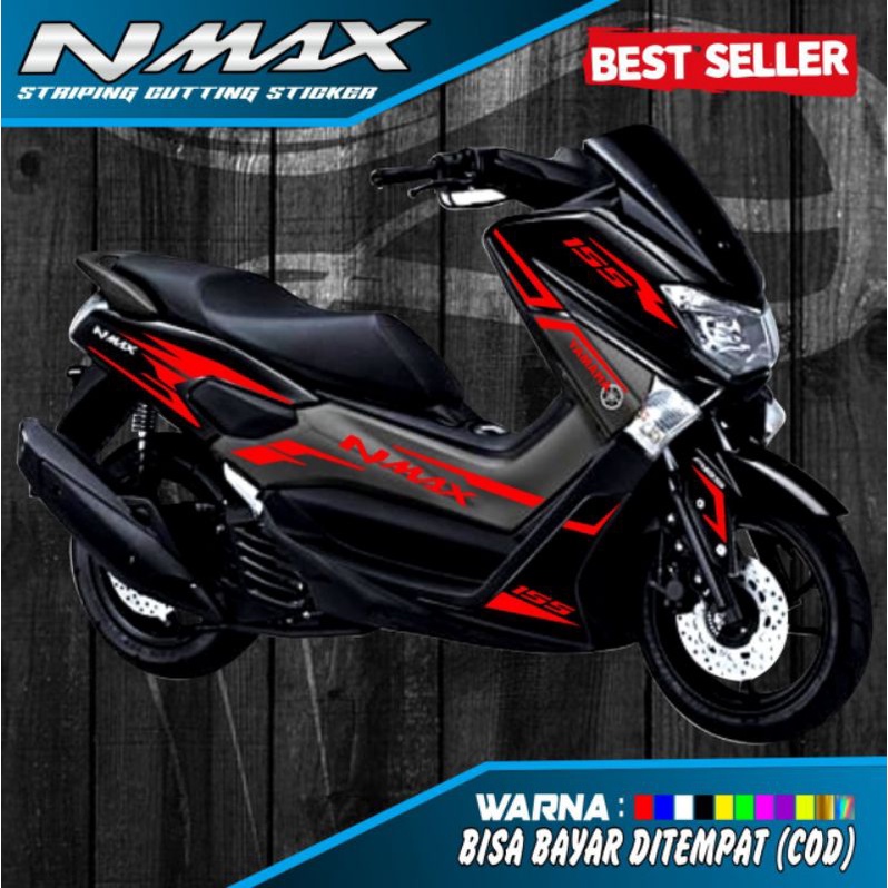 CUTTING STICKER NMAX OLD STIKER NMAX LAMA LIS BODI NMAX  5