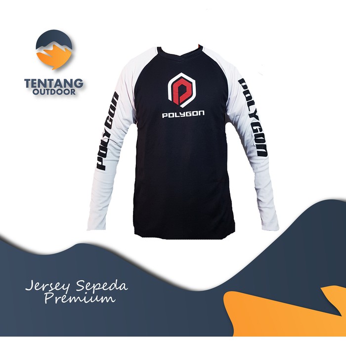 PREMIUM Jersey Downhill Cross Sepeda DH POLYGON Baju Kaos F022 MTB BMX