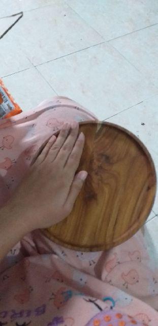 Piring Kayu Jati D. 20cm / Teak Wood Plate
