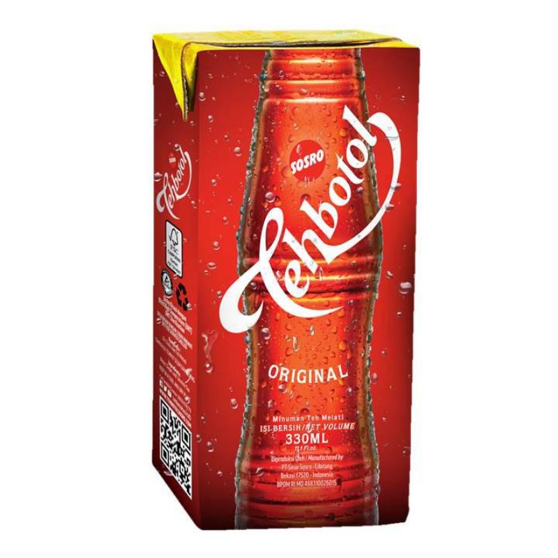 

Tehbotol SOSRO Kotak Minuman Teh Original 330 ml