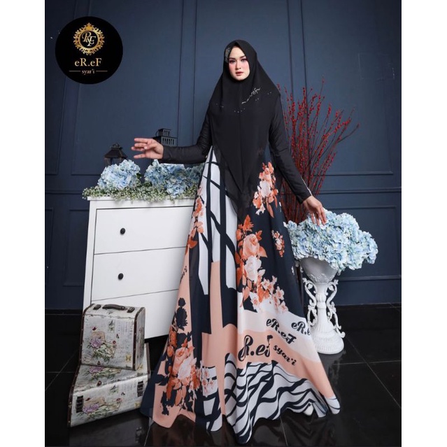 Eref Syari Gamis printing set khimar