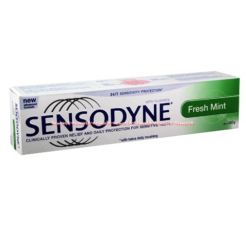 Sensodyne Fresh Mint 100gr Clinically Preven Relef Sensitive Teeth Odol Memperbaiki Gigi Sensitif Untuk Gigi Pasta Gigi Sensitive Sensodain Hijau Frehmint Toothpaste Tooth Paste Mentol