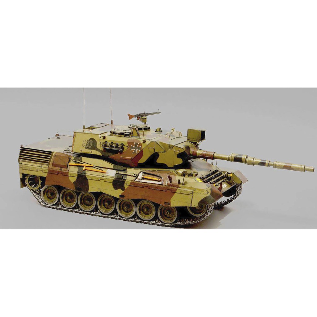 DIY Model Kertas Militer Modern Tank Tempur Jerman Leopard 1A4