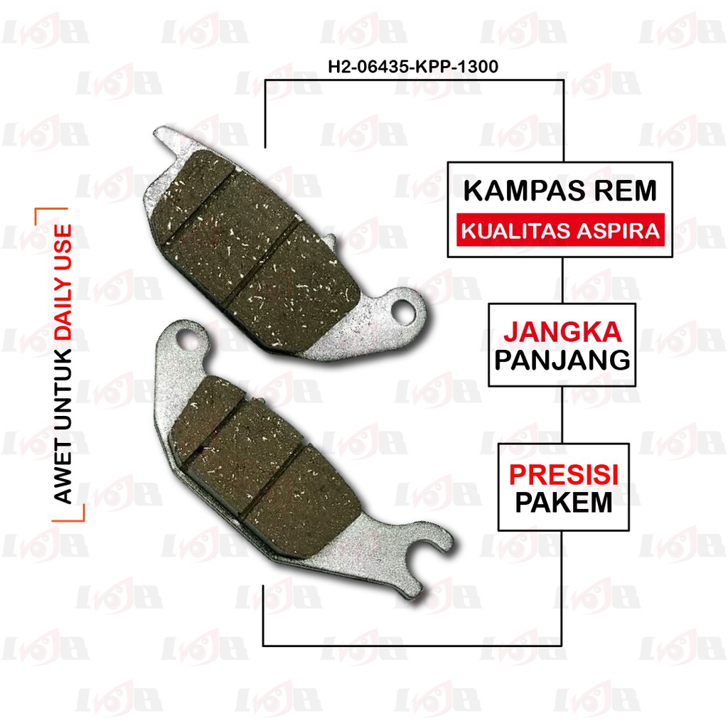 Aspira Disc Pad FU Supra X 125 Vixion Rear KPP Kampas Rem Cakram