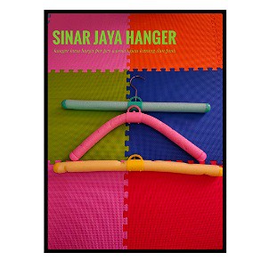 Hanger busa warna tersedia pink kuning dan hijau