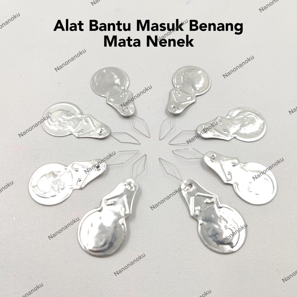 [2 buah] Alat Bantu Masuk Benang/Mata Nenek/Needle Threader