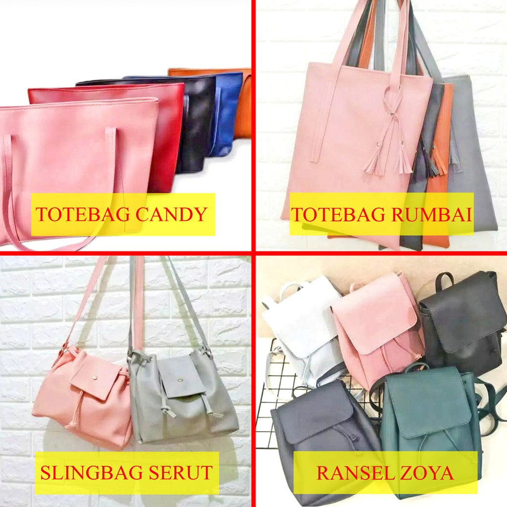 TOTEBAG/ RANSEL / SLINGBAG CEWEK LUCU BERKUALITAS