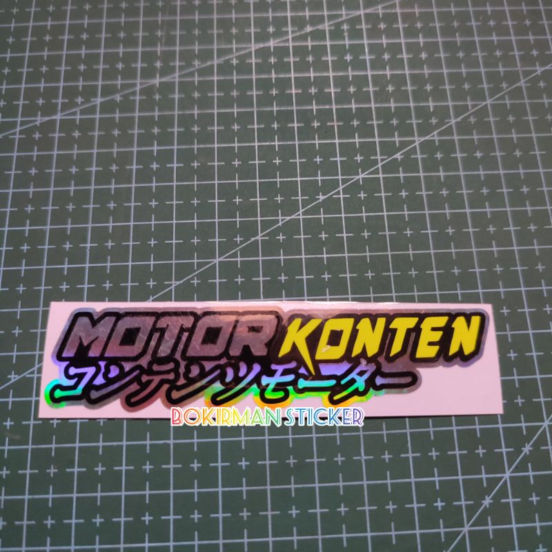 STICKER MOTOR KONTEN CUTTING