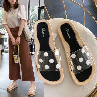 Sandal Selop Wanita Bahan Pvc Dekorasi Polkadot Warna Sandal Selop Wanita Bahan Pvc Dekorasi Polkadot Warna