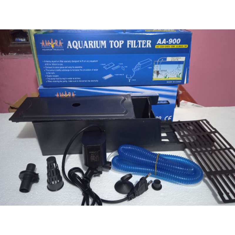 POMPA AIR PEMBERSIH AQUARIUM AMARA AA 900 AA-900(Plus kapas filter 3 lapis)