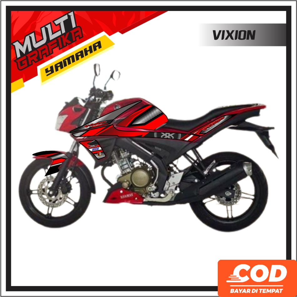 Stiker Decal VIXION R Sticker Striping Setiker Stikker Variasi Aksesoris Emblem Dekal Steriping Sete