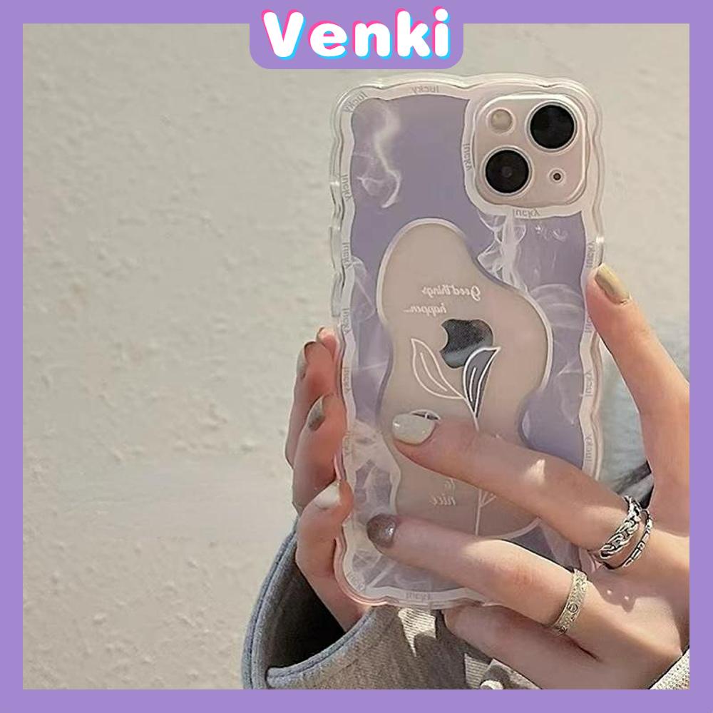 iPhone Case Silicone Soft Case Clear Case Wave Shockproof Camera Cover Protection Simple Flower Compatible For iPhone 13 Pro Max iPhone 12 Pro Max iPhone 11 iPhone 7 Plus iPhone xr xs max