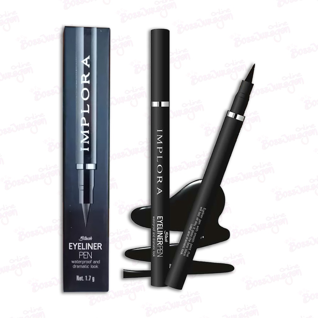 (BOSS) (NEW) Implora Eyeliner Pen Black-waterproof and dramatic look