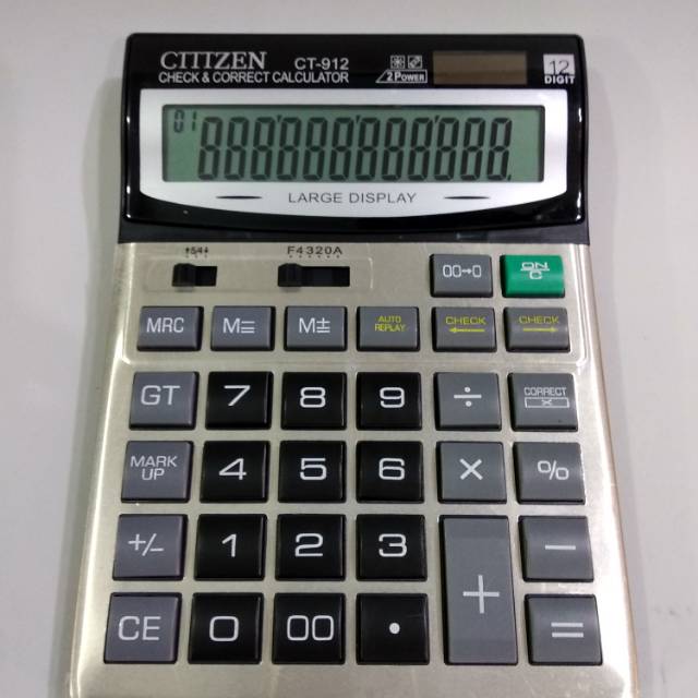 

Kalkulator CTTTZEN CT-912 12 Digit / 2Power New Packing 100% Original