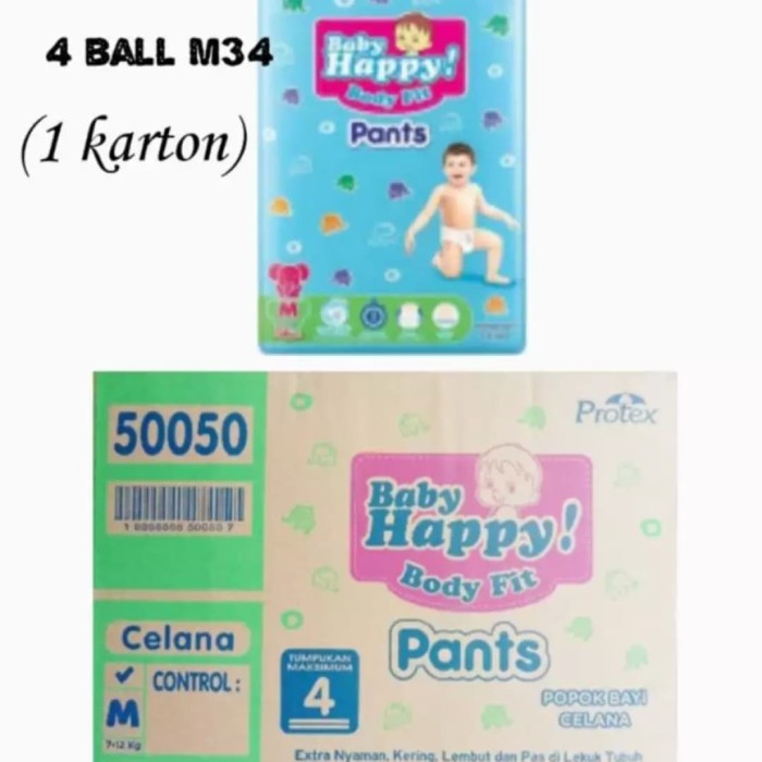 BABY HAPPY 1 KARTON/ 4 BAL S40 M34 L30 XL26