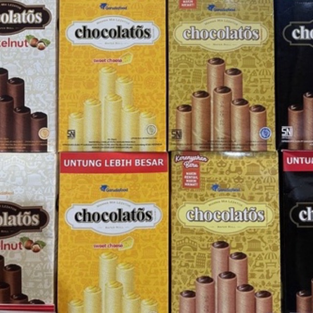 

Gery chocolatos hazelnut/ dark/ keju/ biasa isi 20pcs