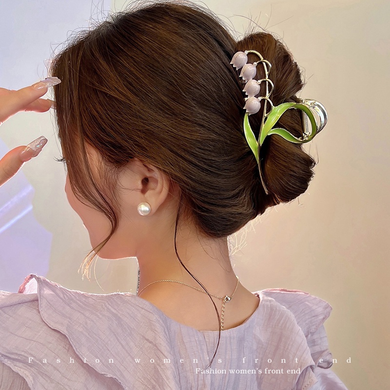 Jepit Rambut Bentuk Bunga Anggrek Untuk Wanita
