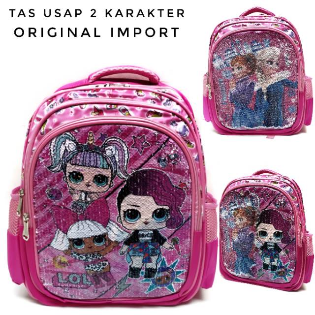 TAS ANAK CEWE USAP 2 MOTIF / TAS ANAK / TAS SEKOLAH ANAK / TAS ANAK PEREMPUAN / TAS SEKOALAH