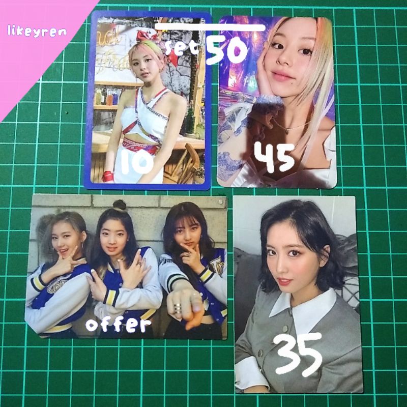 wts photocard pc pob chaeyoung in love tol momo ewo page two sana jihyo dahyun