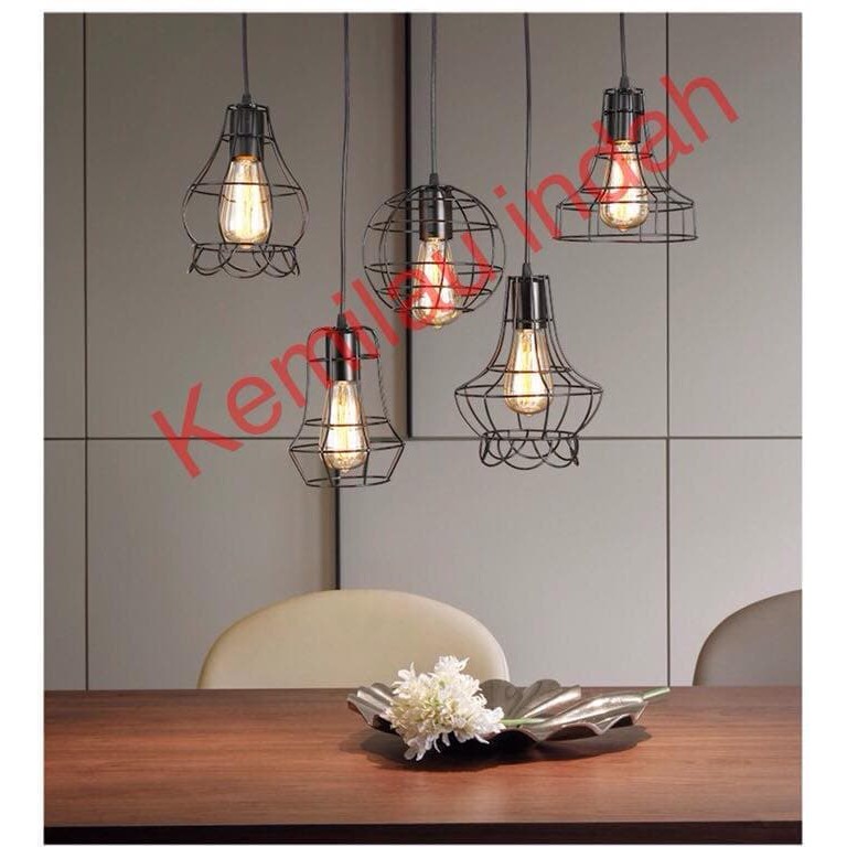 Elektronik - Pencahayaan - Lampu Gantung Kap Lampu Gantung Besi / Kap Jaring / Kap Vintage / Kap