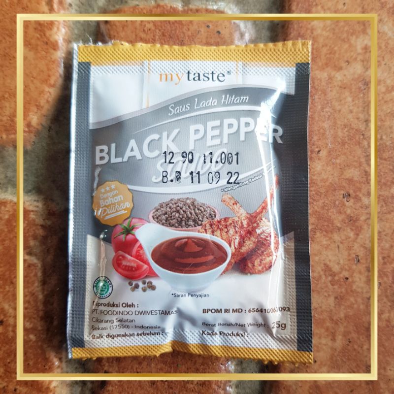 MyTaste Sauce Black Paper 25g / Saus Lada Hitam