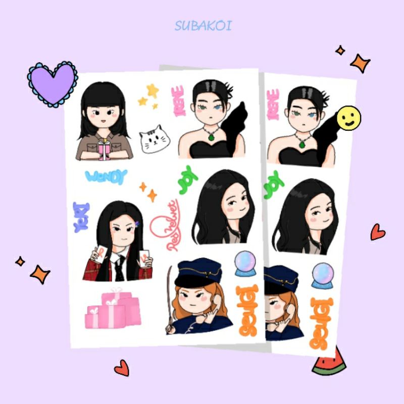 

Sticker A6 Red Velvet Queendoom